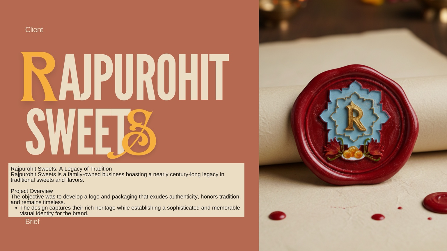 Rajpurohit Sweets brief