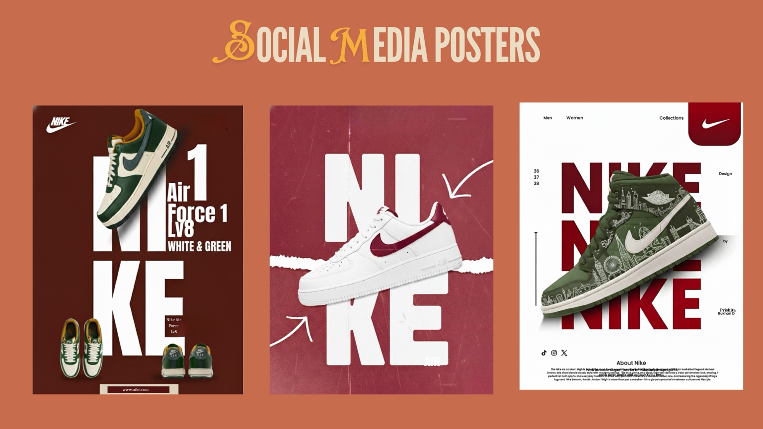 Social media posters set 1