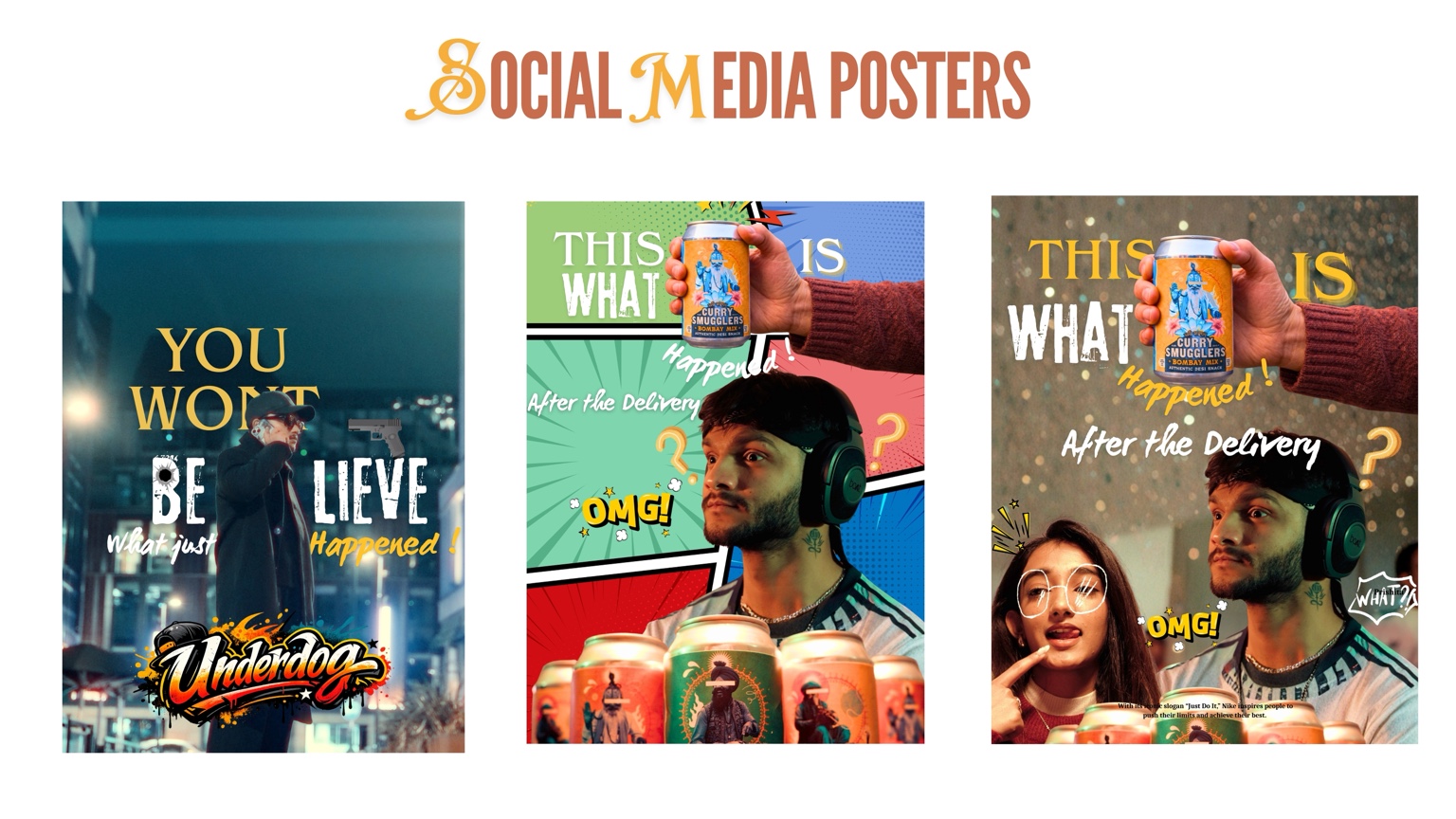 Social media posters set 2